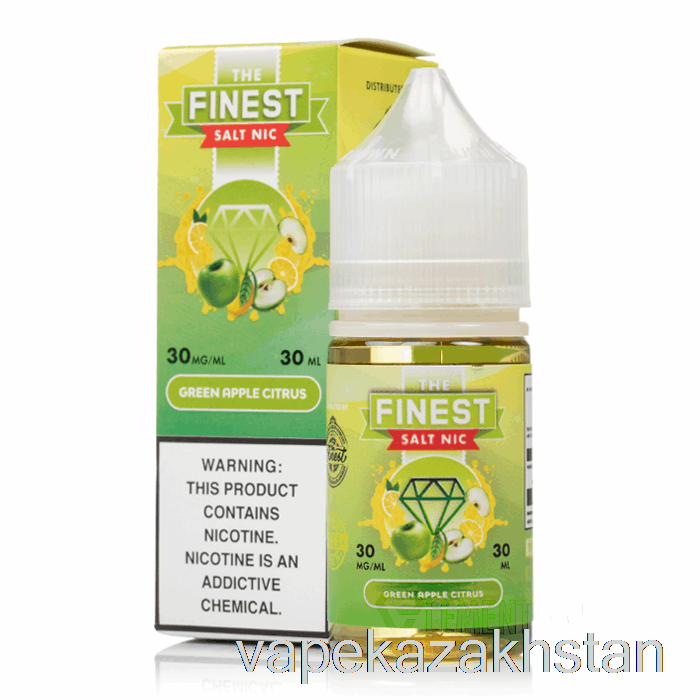 Vape Disposable Green Apple Citrus - The Finest Candy Edition Salt Nic - 30mL 50mg